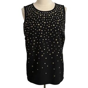 INC International Concepts Women's Sleeveless Studded Tank Top